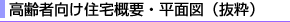 高齢者向け概要・平面図(抜粋)
